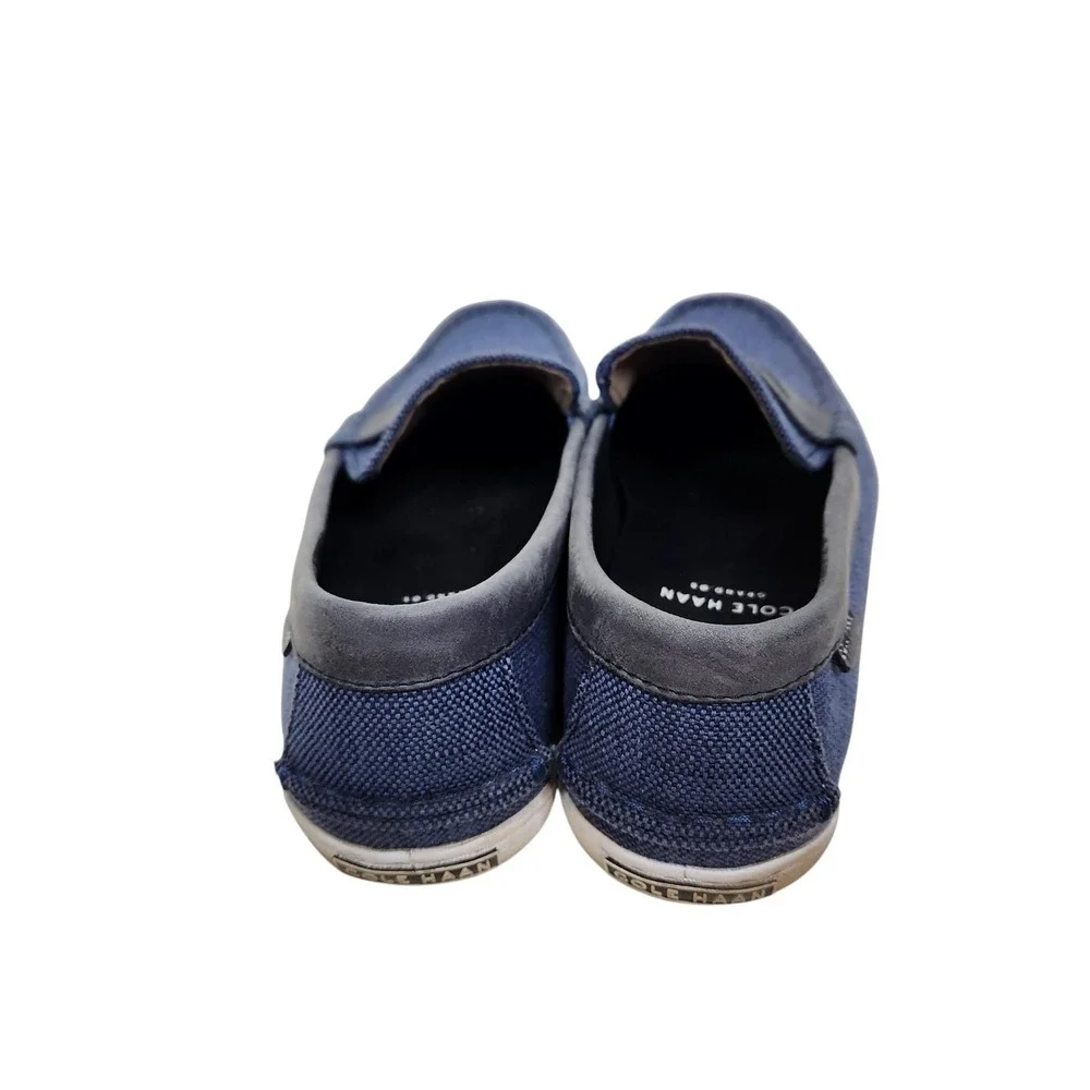 COLE HAAN Shoes Mens 8.5 Blue Pinch Maine Classic Canvas Loafer Slip On Grand.OS